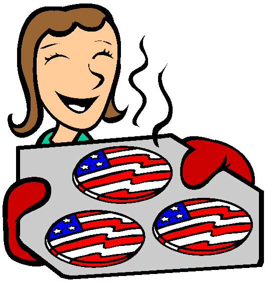 Patriotic Cookies Coloring Page