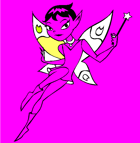 Flying Fairy Coloring Page