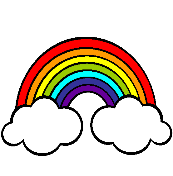Rainbows Coloring Page