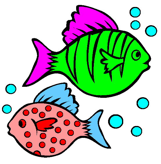 Two Fish Coloring Page