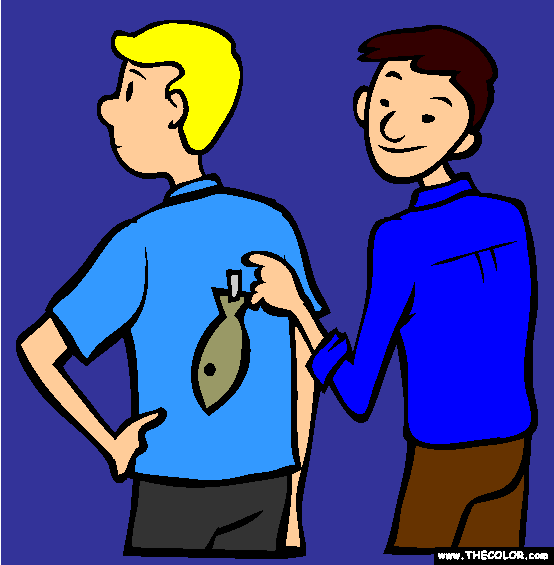 French April Fools Day Coloring Page