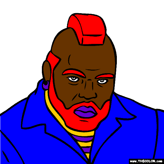 Mr. T Coloring Page