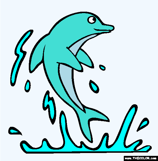 Dolphin Coloring Page