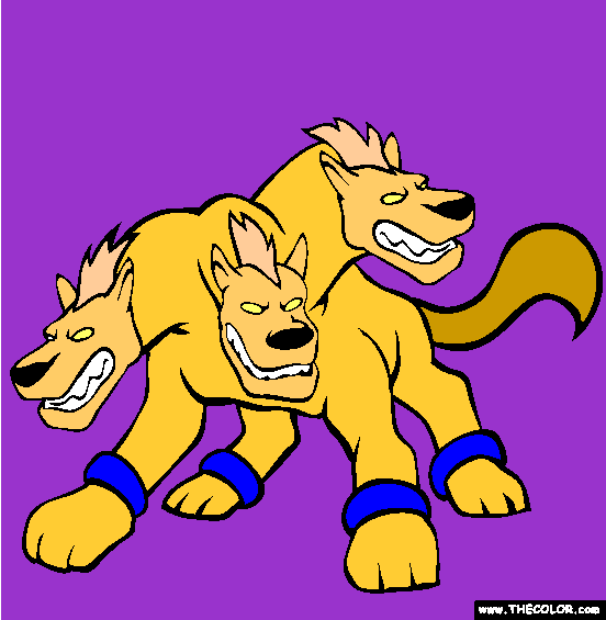 Cerberus Coloring Page