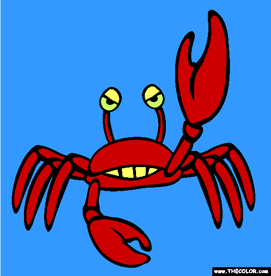 Crab Coloring Page