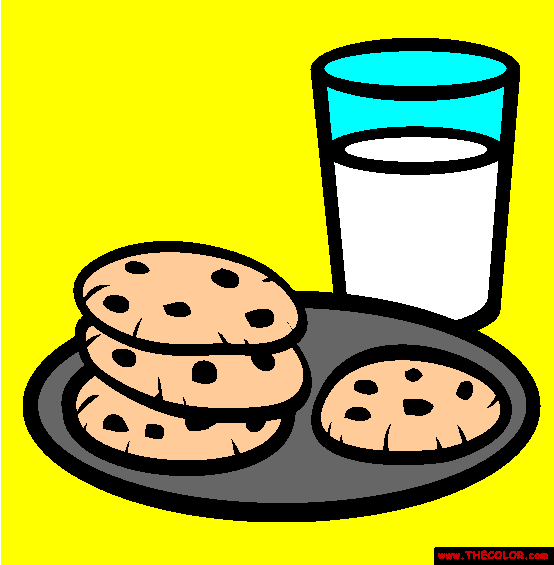 Chocolate Cookies Coloring Page