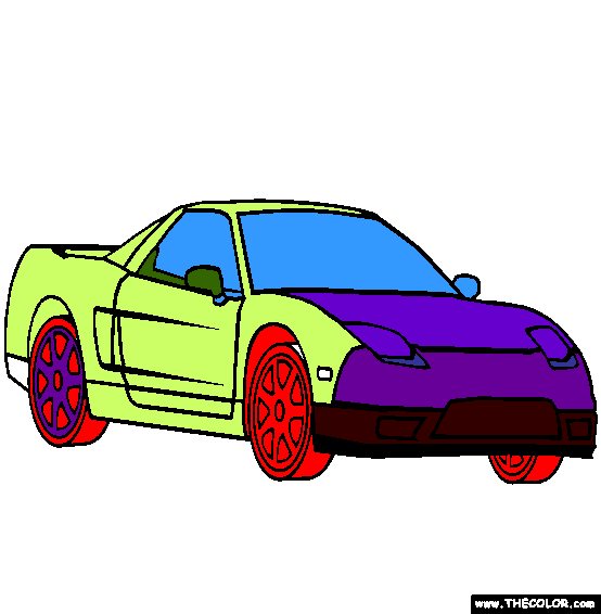 Acura NSX Coloring Page