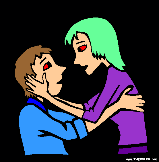 Romance Coloring Page
