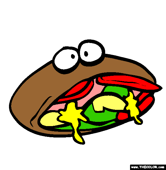 Doner Kebab Coloring Page