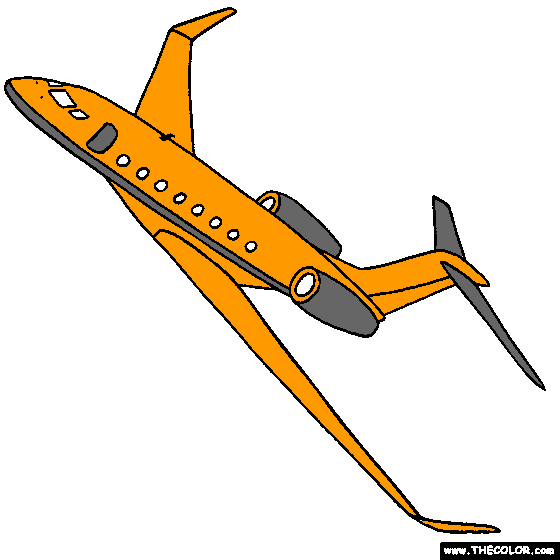 Gulfstream G650 Jet Online Coloring Page