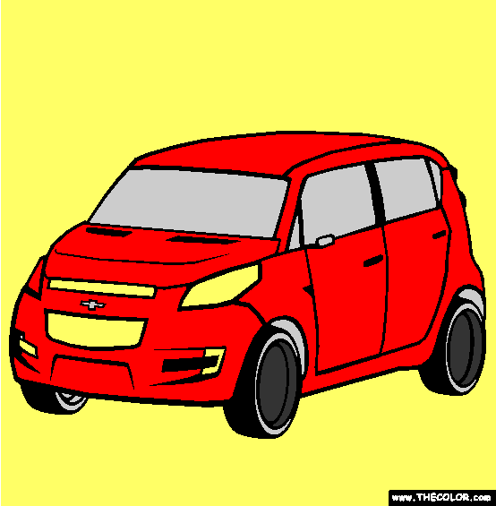 Chevrolet Groove Coloring Page