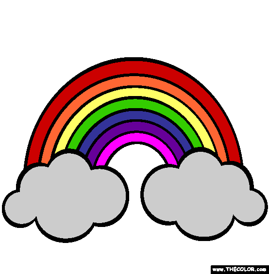 Rainbows Coloring Page