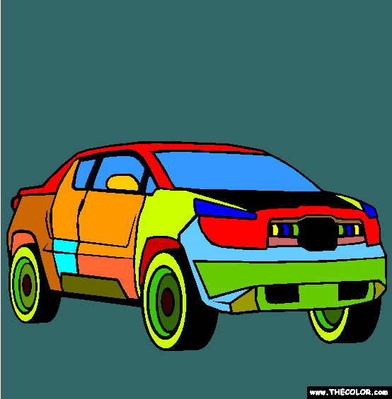 Toyota A Bat Concept Car Coloring Page
