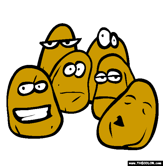 Chicken Nuggets Coloring Page