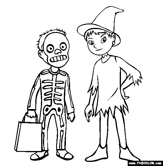 Halloween Online Coloring Pages | Page 1