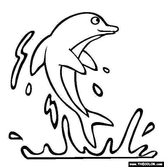 Dolphin coloring pages