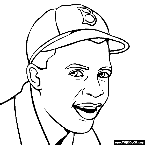 jackie robinson printable coloring pages - photo #2