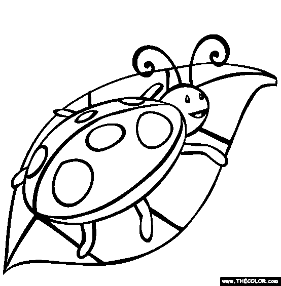 l is for ladybug coloring pages - photo #34