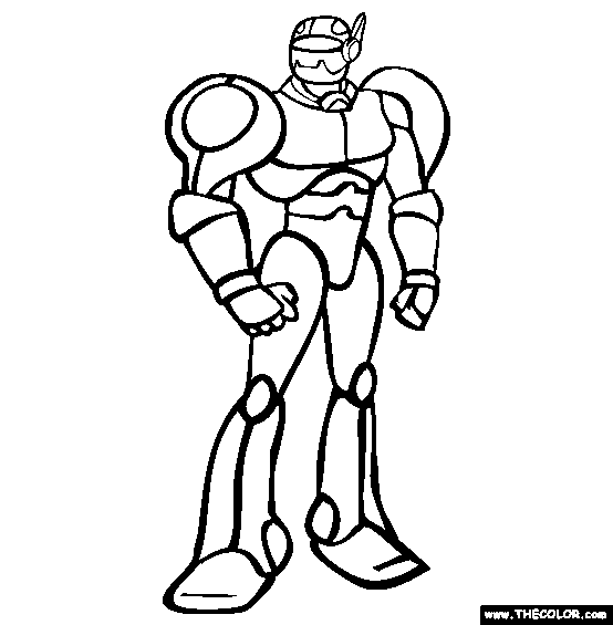 action figures coloring pages for kids - photo #12