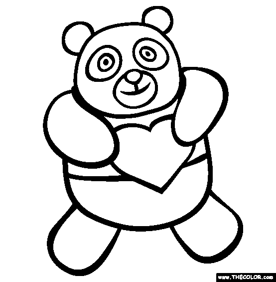 Giant Panda Bear Coloring Pages