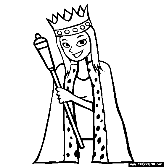 qeen coloring pages please - photo #20