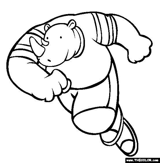 rhino coloring pages