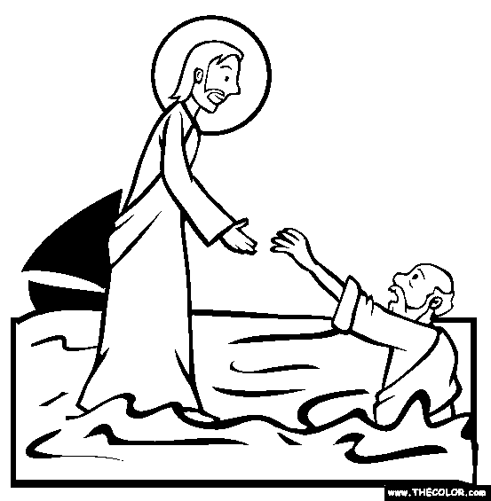 walking with jesus coloring pages - photo #12