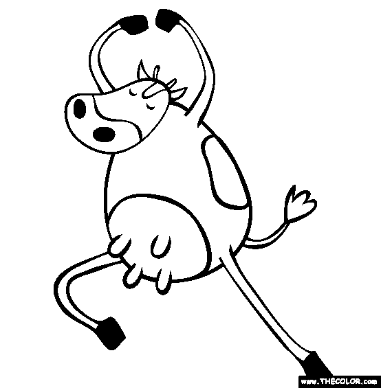 Cow coloring pages