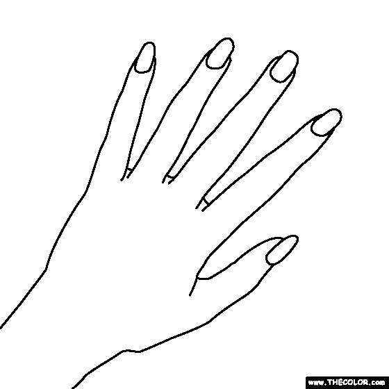 Nail Polish Coloring Page