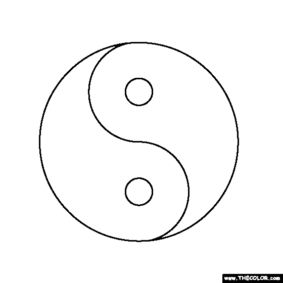 yin and yang coloring pages - photo #2
