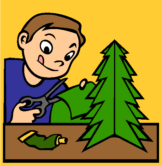 Making Paper Trees Coloring Page