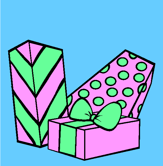 Gifts Coloring Page