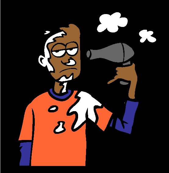 Hair Dryer Powder Coloring Page