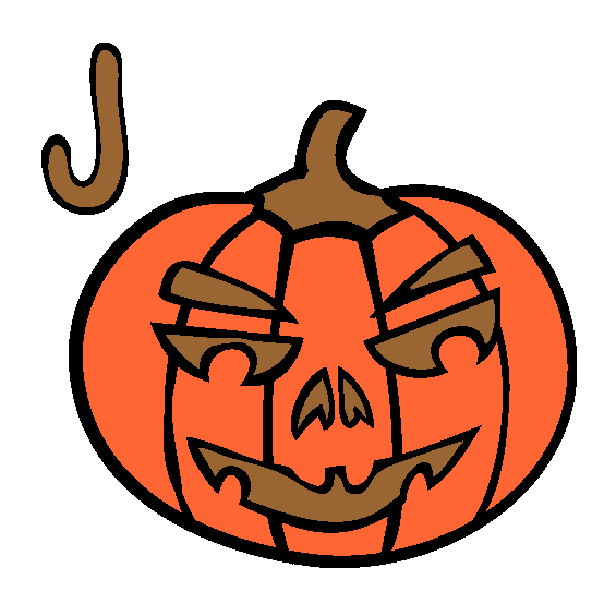 J Coloring Page