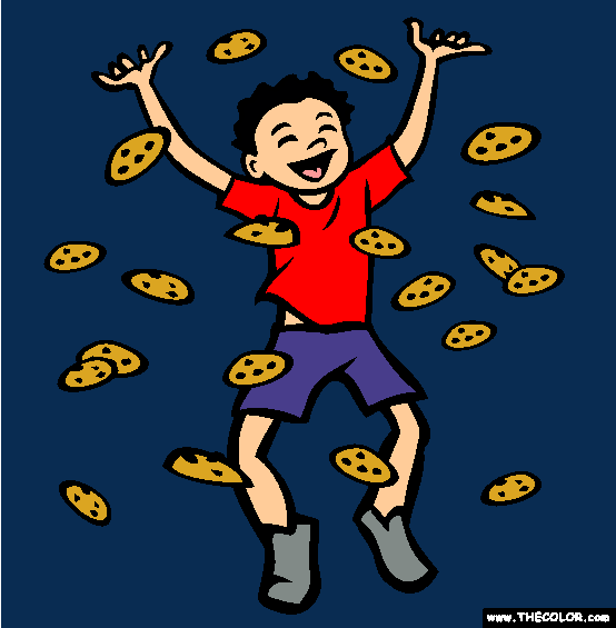The Chocolate Chip Cookie Coloring Page