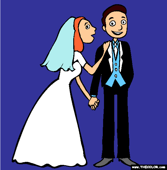 Wedding Coloring Page