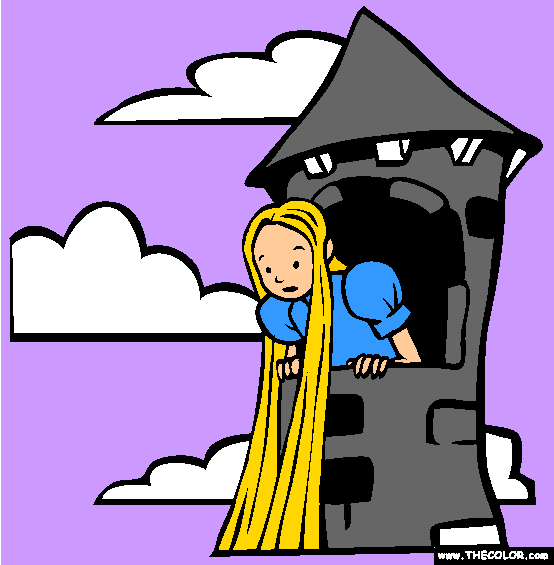 Rapunzel Coloring Page