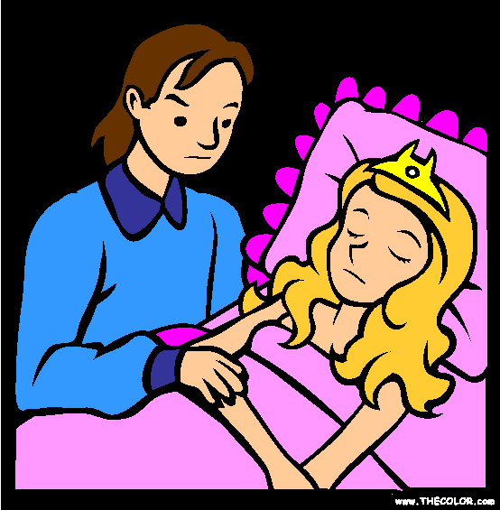 Sleeping Beauty Coloring Page