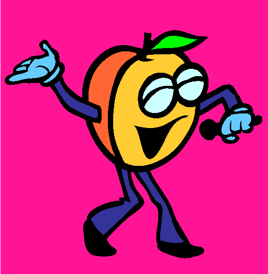 Peach Coloring Page