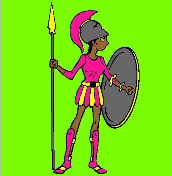Athena Coloring Page