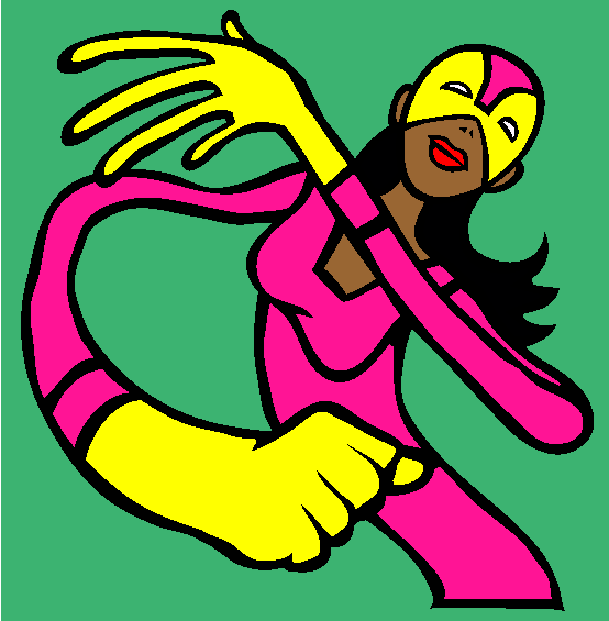 Stretch Girl Coloring Page