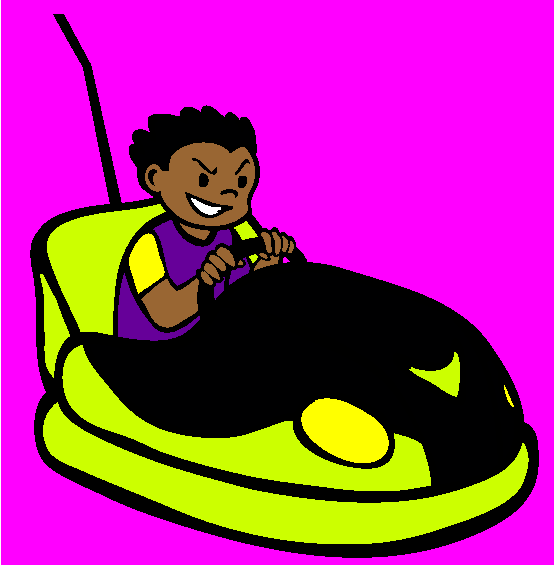 Bumper Car Coloring Page