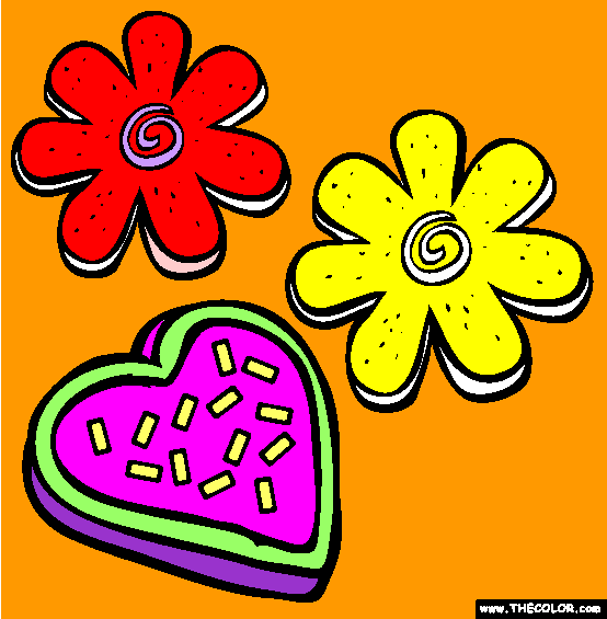 Sugar Cookies Coloring Page