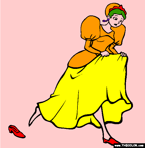 Cinderella Coloring Page