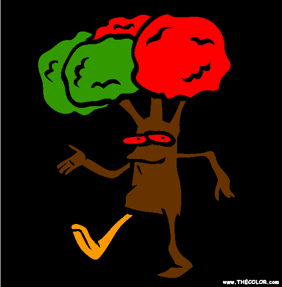 Broccoli Coloring Page