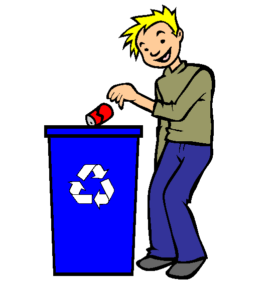Recycle Trash and Garbage Coloring Page