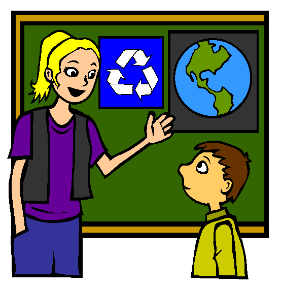 Teaching Environment and Recycling Coloring Page