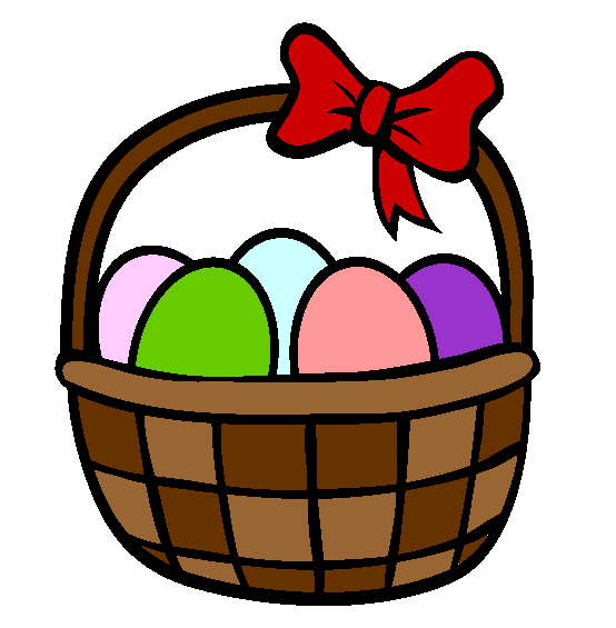 Easter Basket Coloring Page