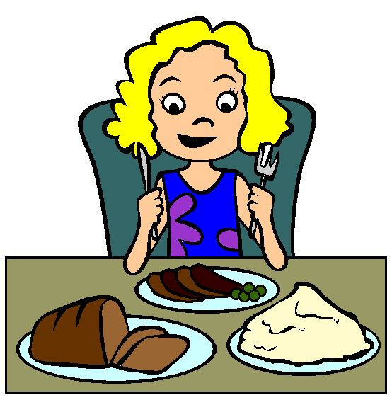 Easter Dinner Coloring Page
