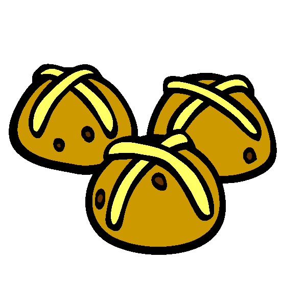 Hot Cross Buns Easter Good Friday Online Coloring